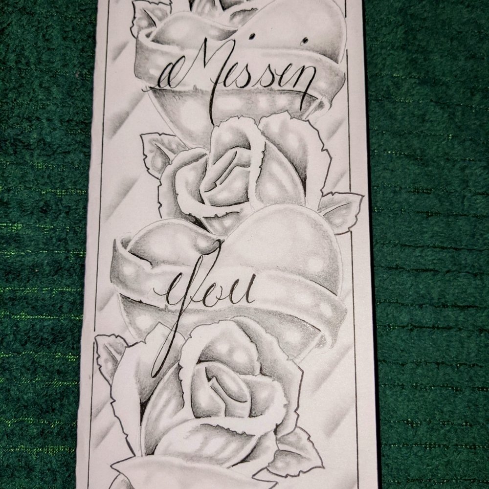 "Missin you" card